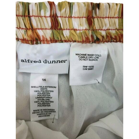 Alfred Dunner ~Woman Size 14~Multi Color Long Pleated Flare Skirt Lined NWT$54.0 - Picture 3 of 11